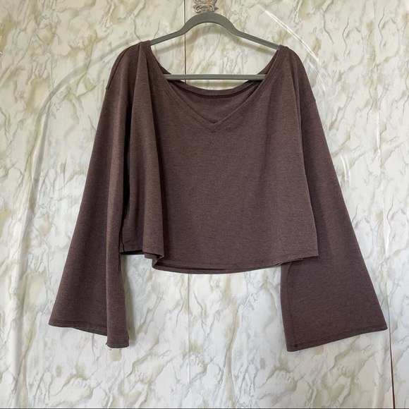 Lululemon L/XL show your depth long sleeve heather antique bark purple pullover - Picture 6 of 7